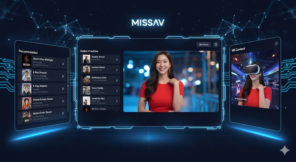 MISSAV의 미래를 상징하는 AI 추천 시스템 화면. MISSAV의 미래를 상징하는 AI 추천 시스템 화면.