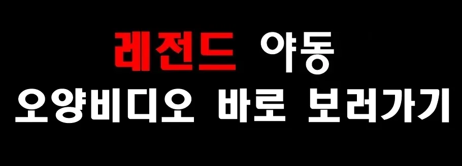 레전드 야동 오양비디오 바로 보러가기