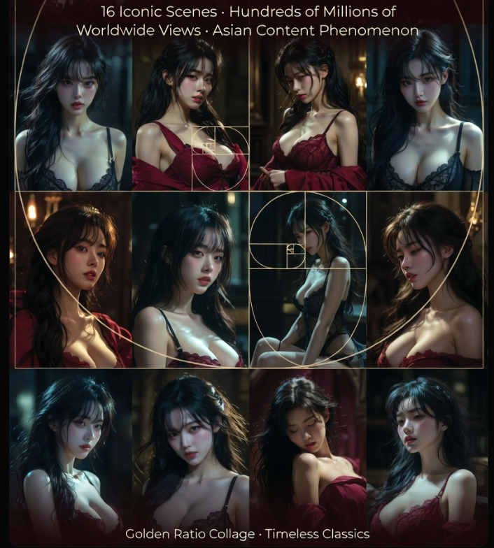 2026년 상반기 전 세계적으로 수백만 회의 조회수를 기록하며 아시아 콘텐츠의 저력을 과시한 레전드 명작 16편의 결정적 장면들이 황금 비율에 맞춰 배치된 화려한 콜라주 포스터 이미지